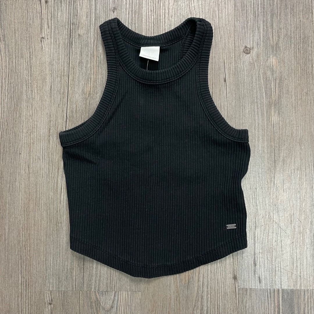 Black Zara Tank Top, 11-12Y