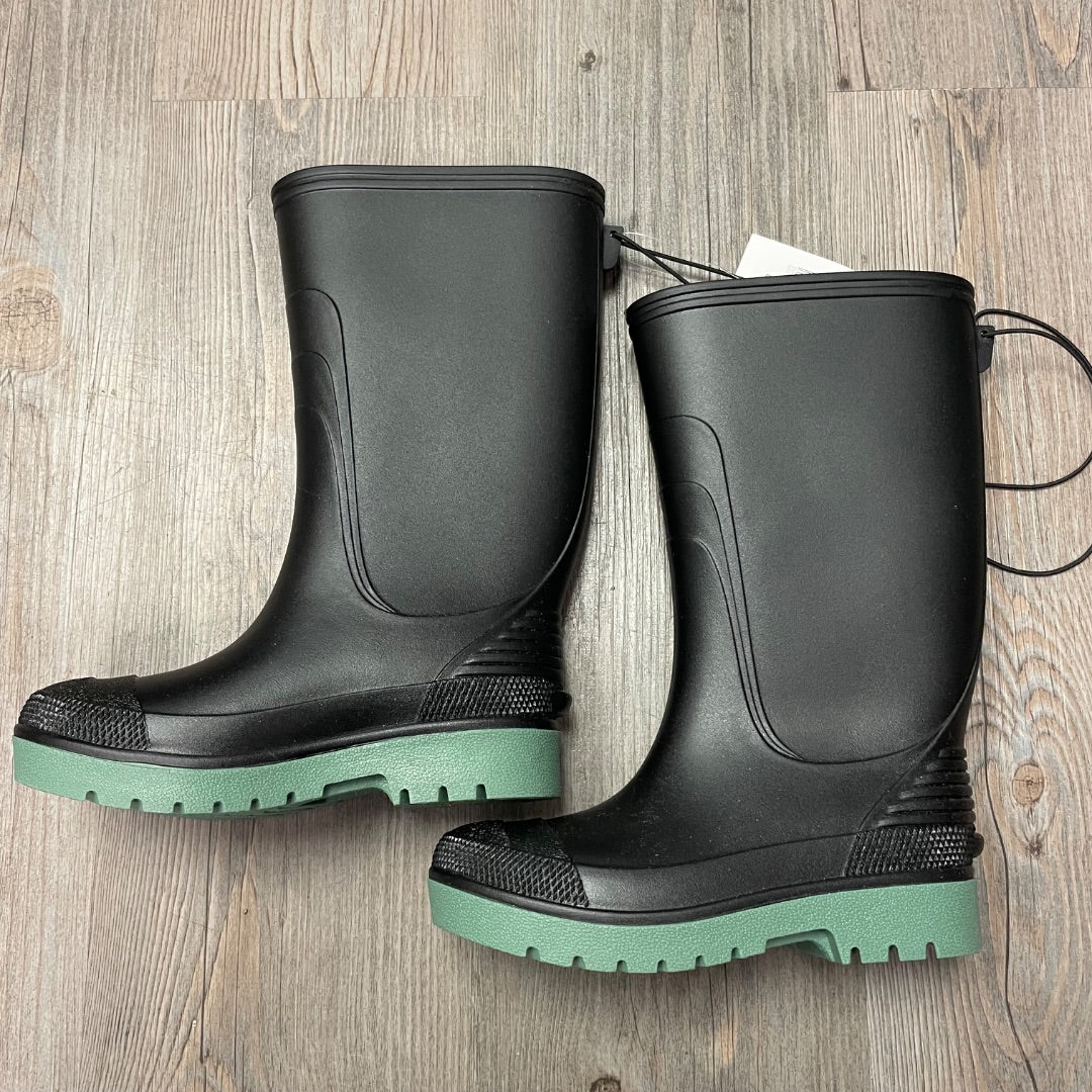 Black George New Rain Boots, 12Y