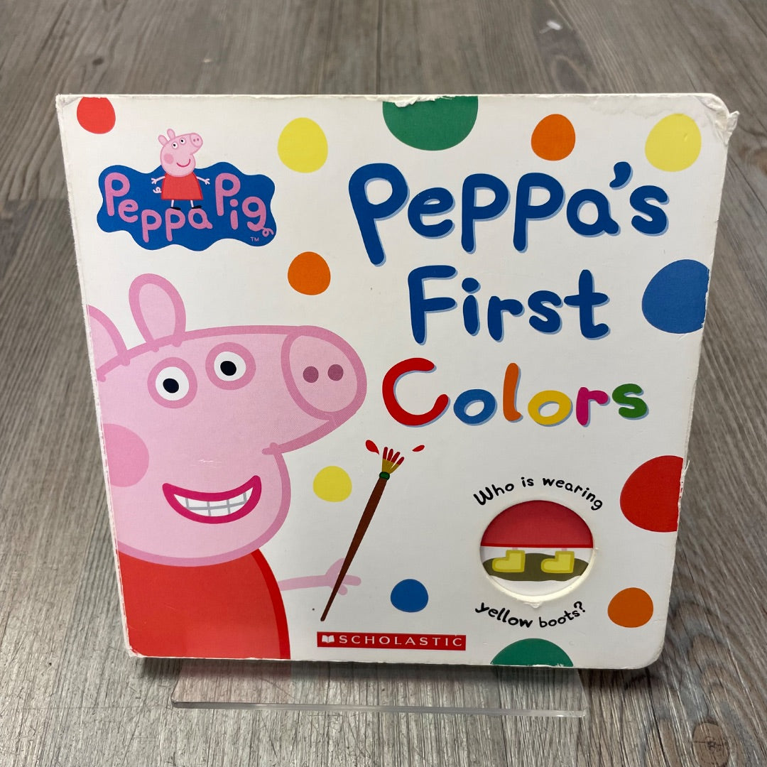 Multi Colour Peppa's First Colors, Boardbook