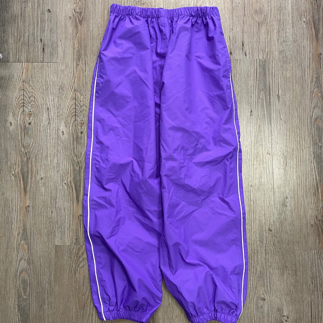 Purple Splashy Rain Pants, 9-10Y