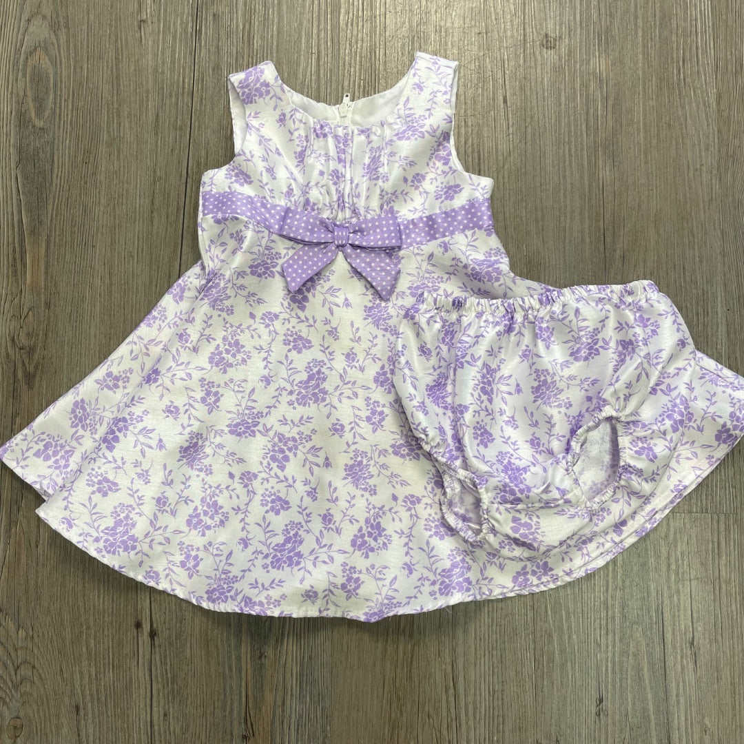 Floral Lavender Newberry 2PC Floral Dress, 12M
