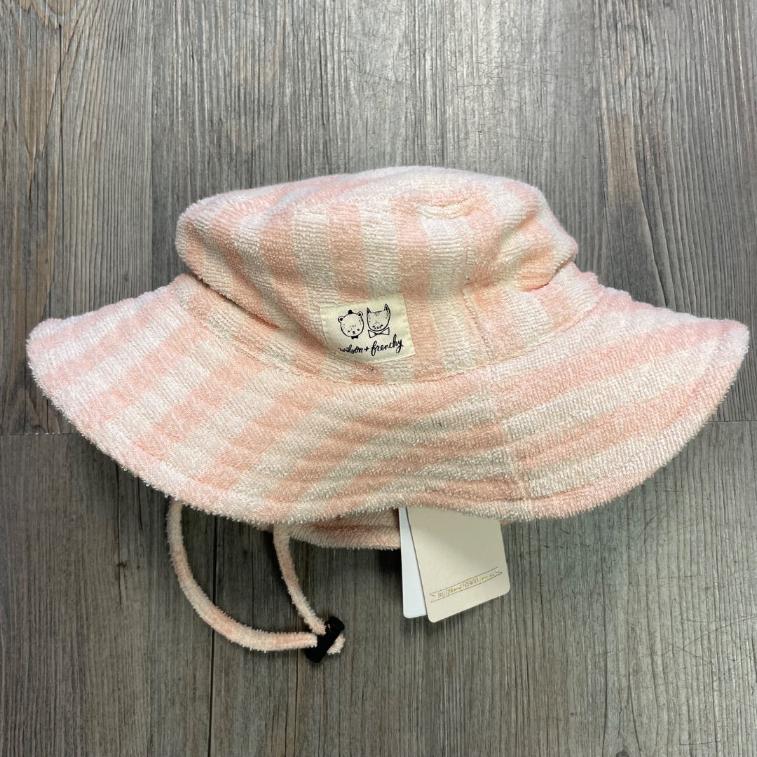 Strawberry Wave Wilson & Frenchy Organic Terry Sun Hat, 6-12M