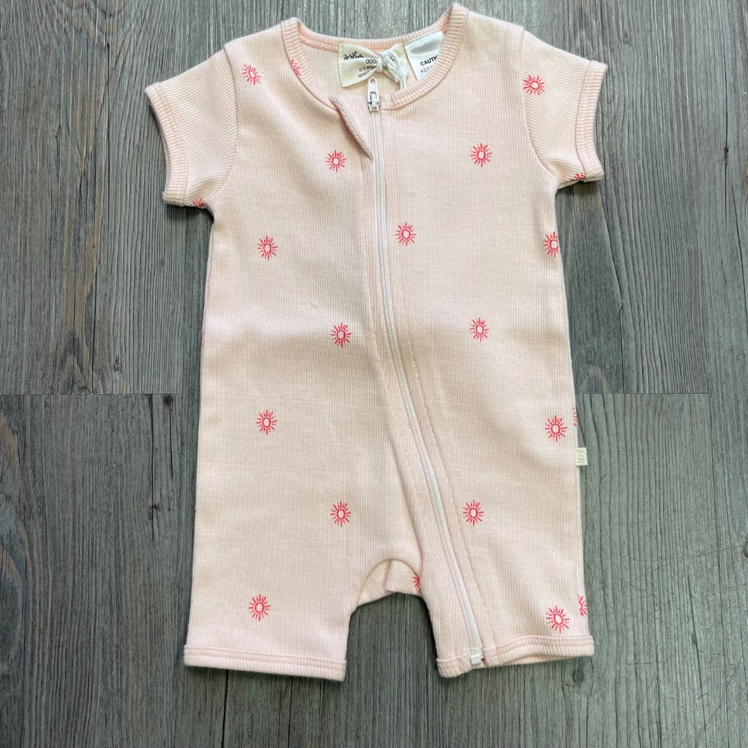 Sun Wilson & Frenchy Organic Boyleg Zipsuit, 0-3M