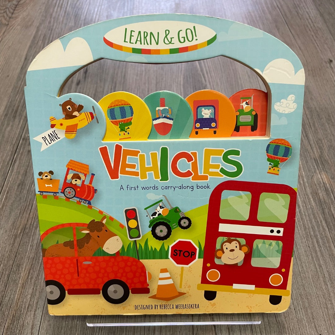 Multi Colour Learn & Go Vehicles, Boardbook