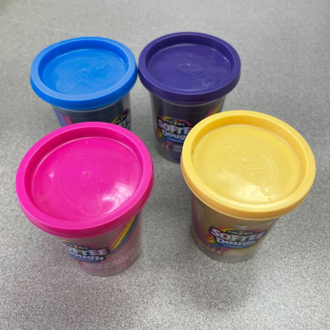 Multi Colour 4PC Softee Dough, Pre-owned