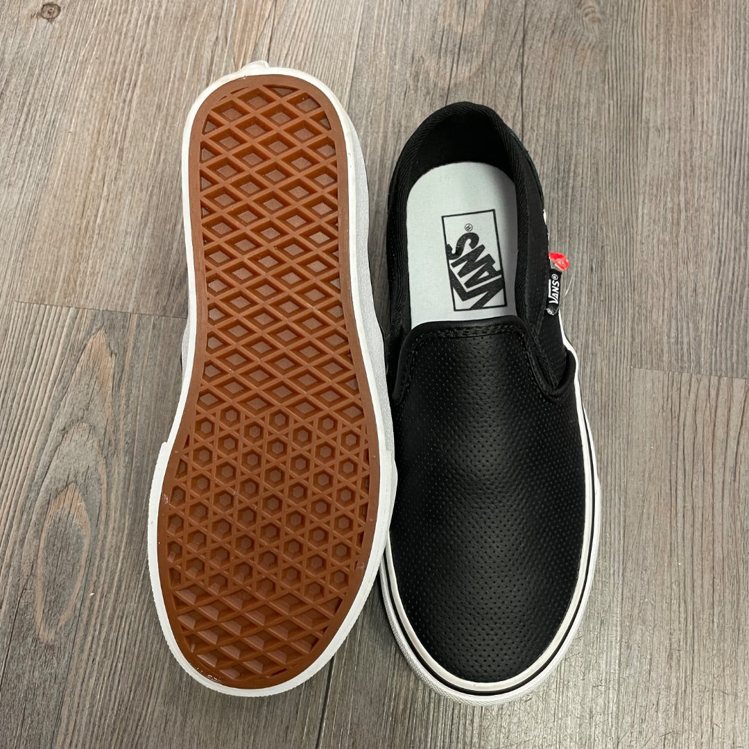 Black Vans Slip On Shoes, 6Y