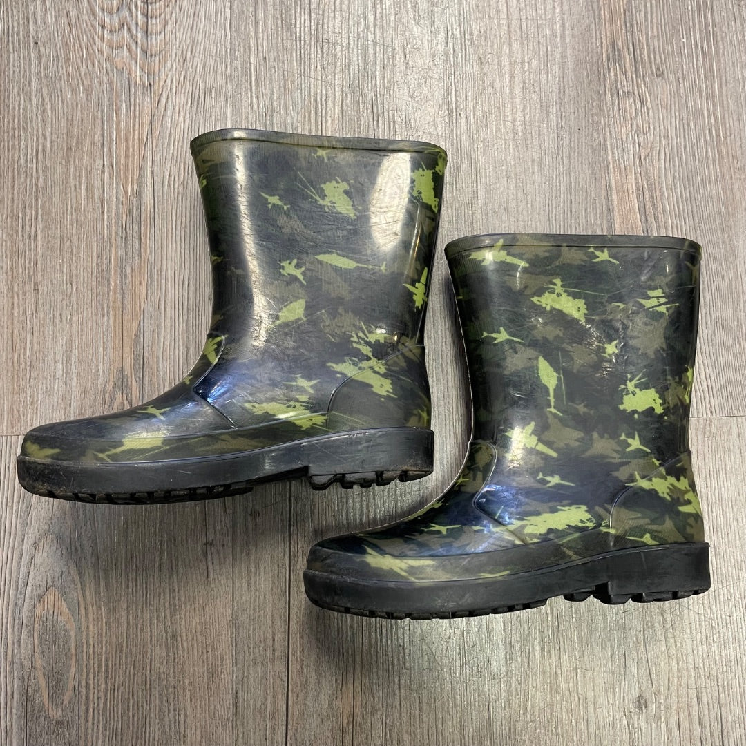 Camo Rain Boots, 13Y