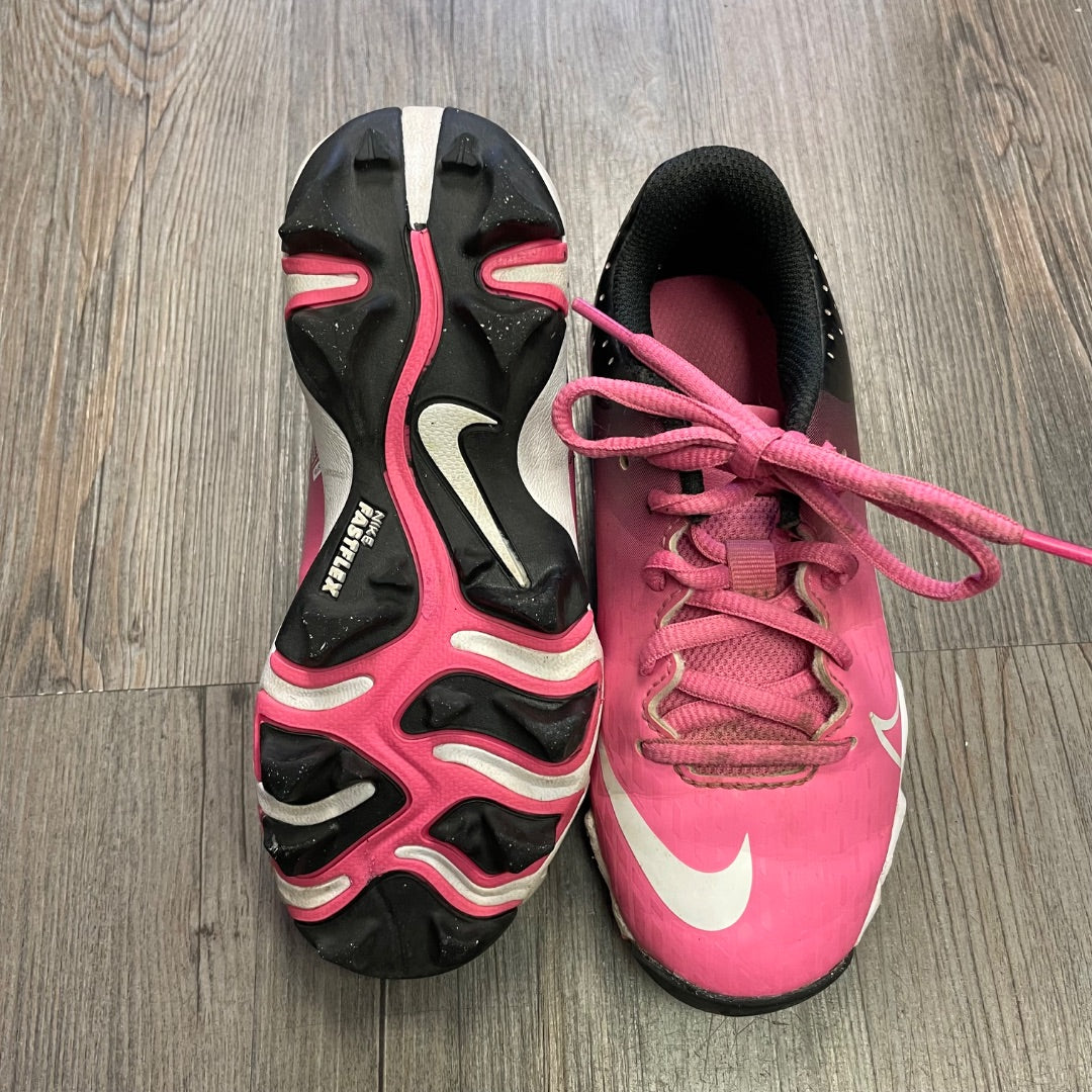 Pink Nike Baseball Shoes, 12Y