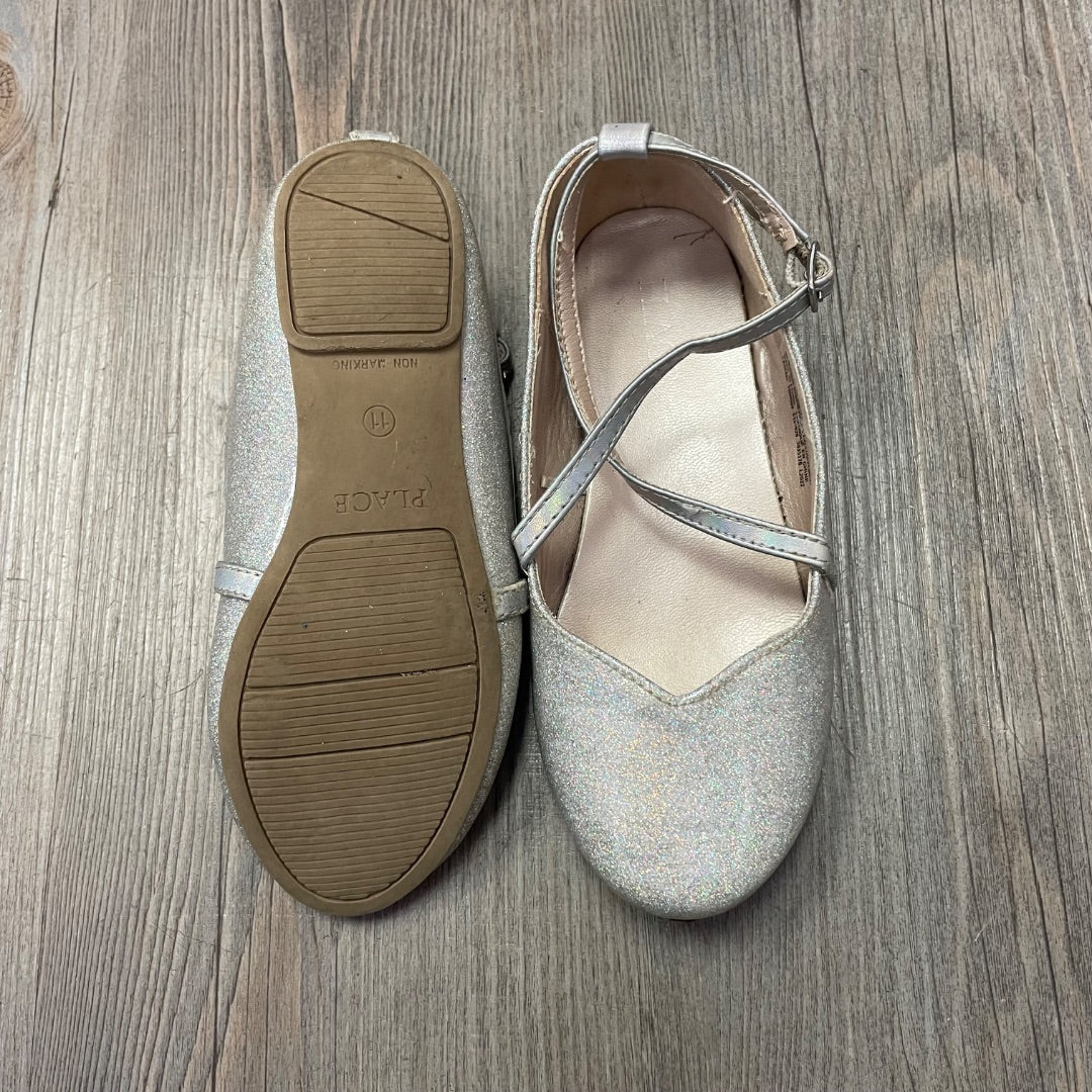 Glitter Childrens Place Flat Shoes, 11Y