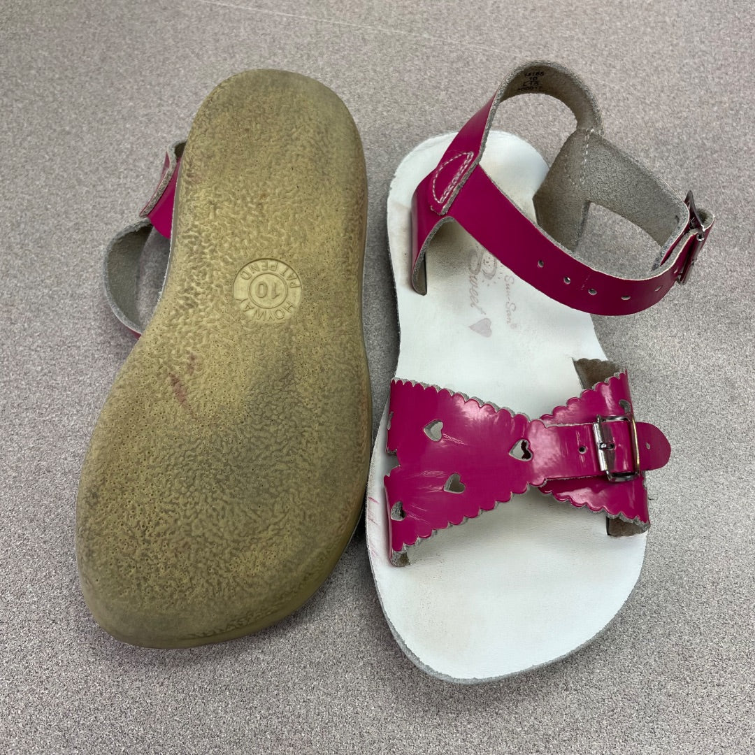 Pink Salt Water Sandals, 10T