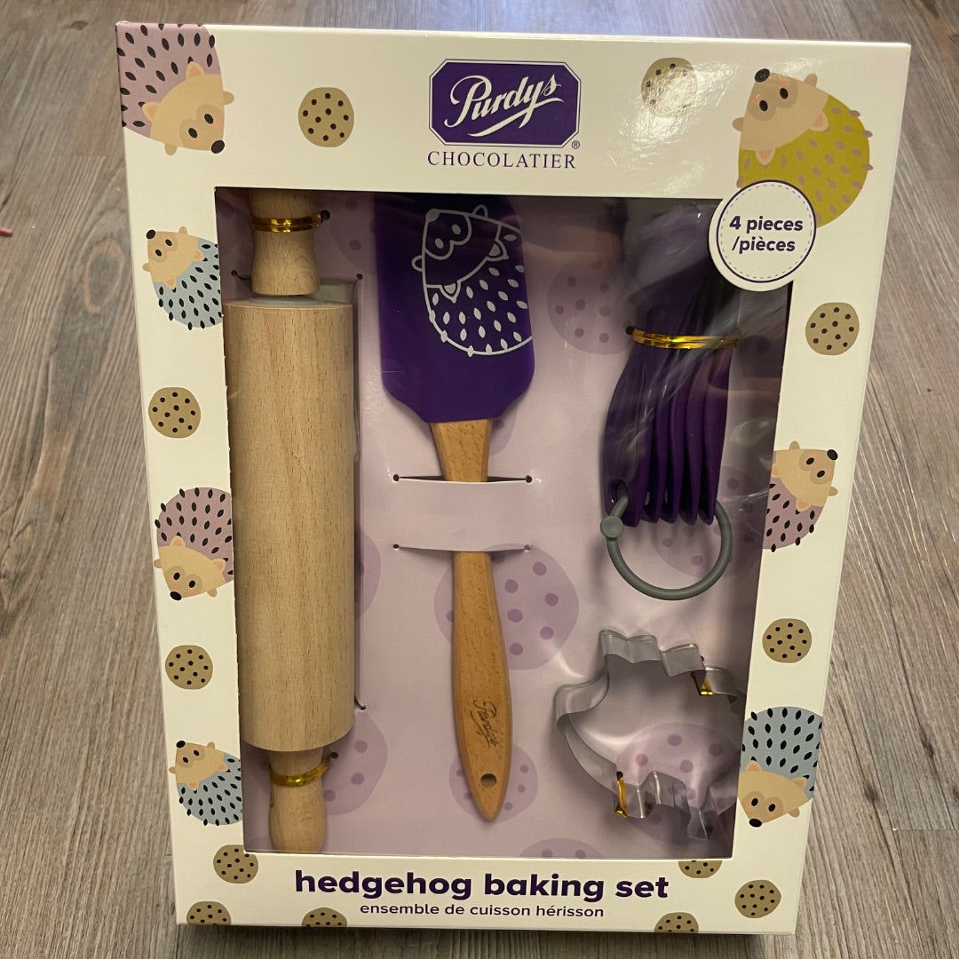Purple Purdys Chocolatier Hedgehog baking Set
