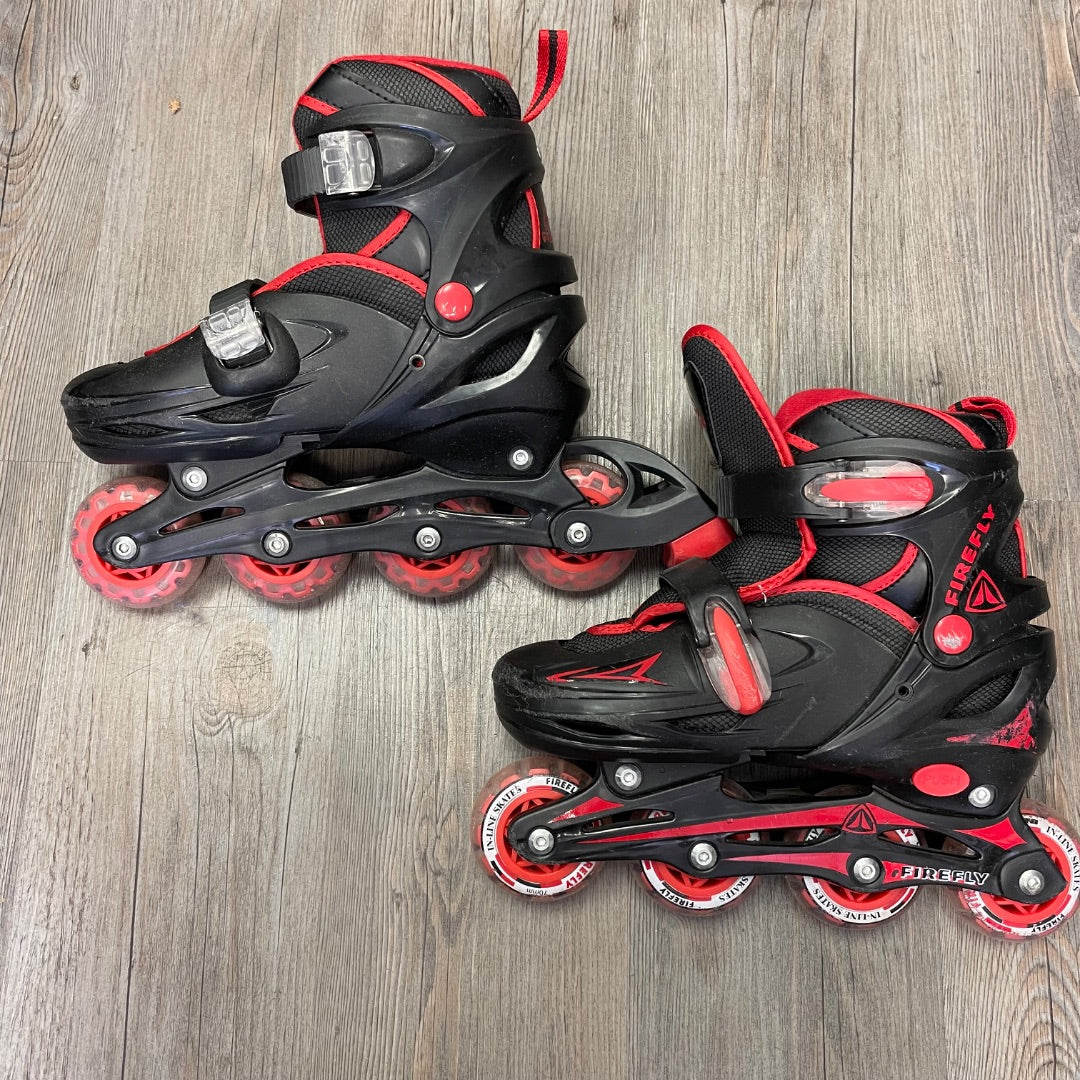 Black Red Firefly Roller Blade, 34-37