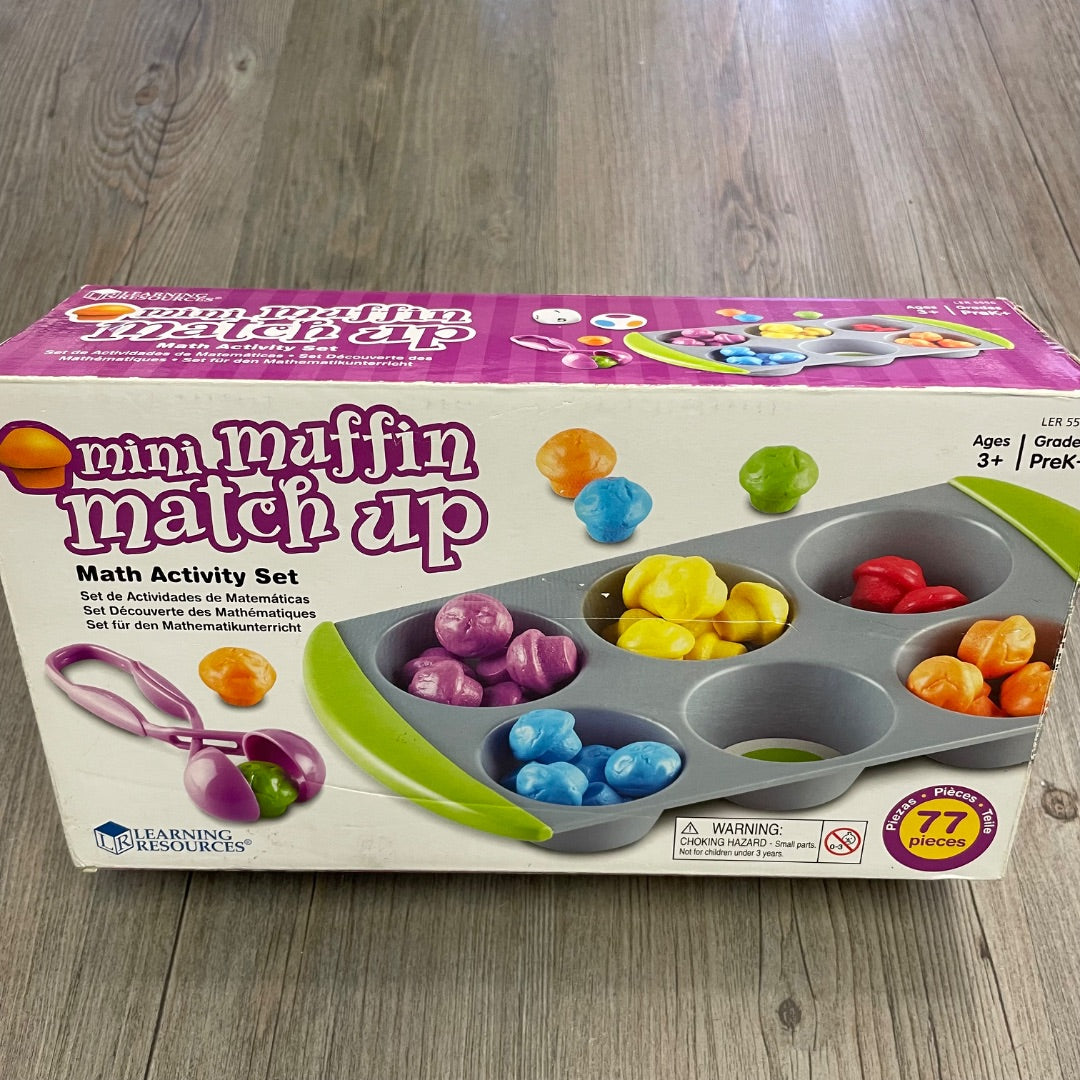 Multi Colour Mini Muffin match Up, 3Y+
