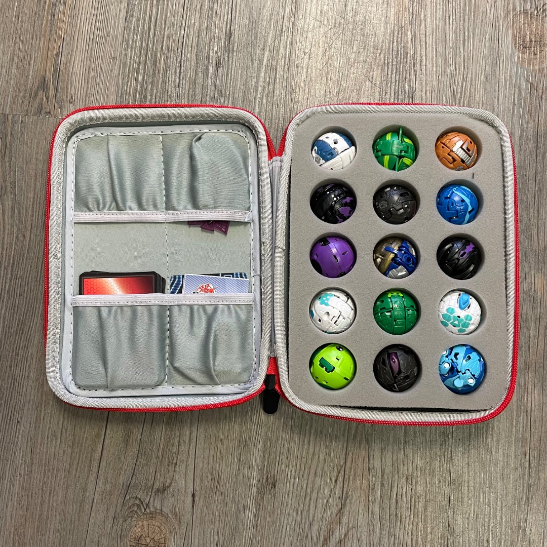 Multi Colour Bakugan Organizer + Assorted Bakugan, Pre-owned