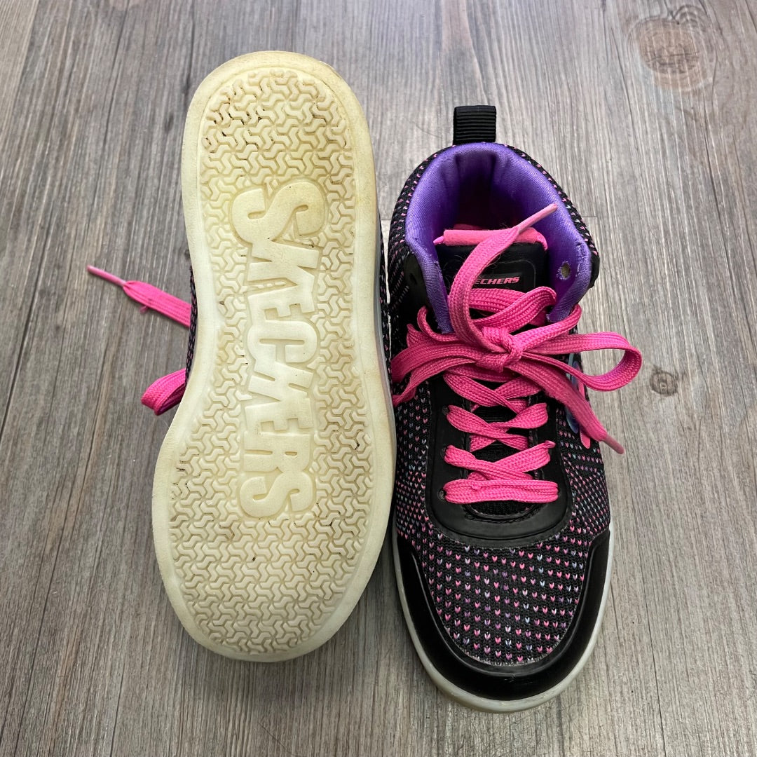 Multi Colour Skechers Lace Up Shoes, 12Y