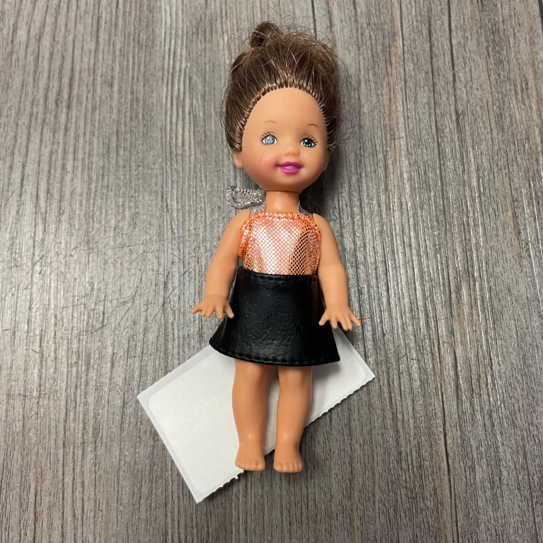Multi Colour Mattel Kelly Doll with Bun, 4 inch