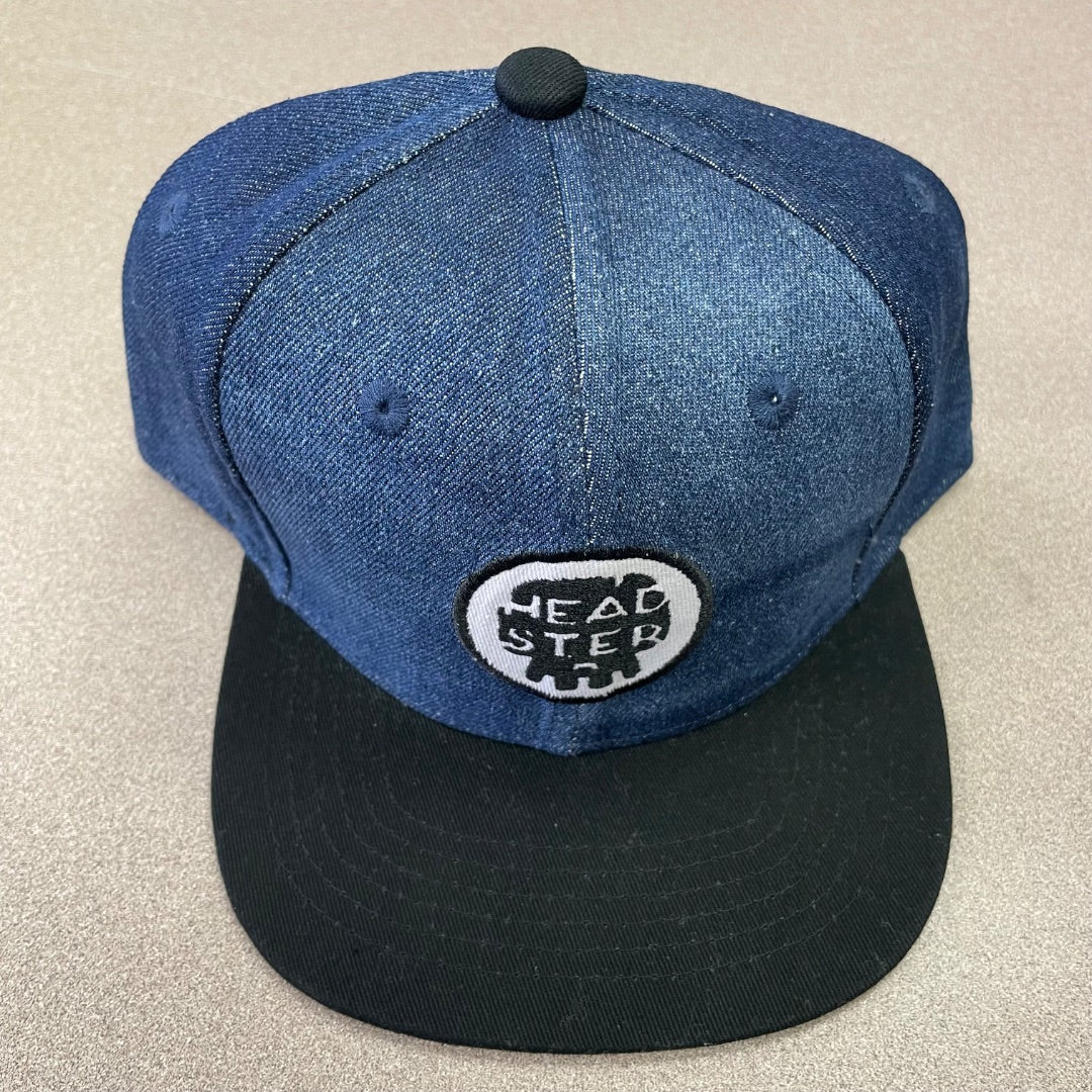 Navy Headster Blue Jeans Snapback Baseball Cap, 52CM