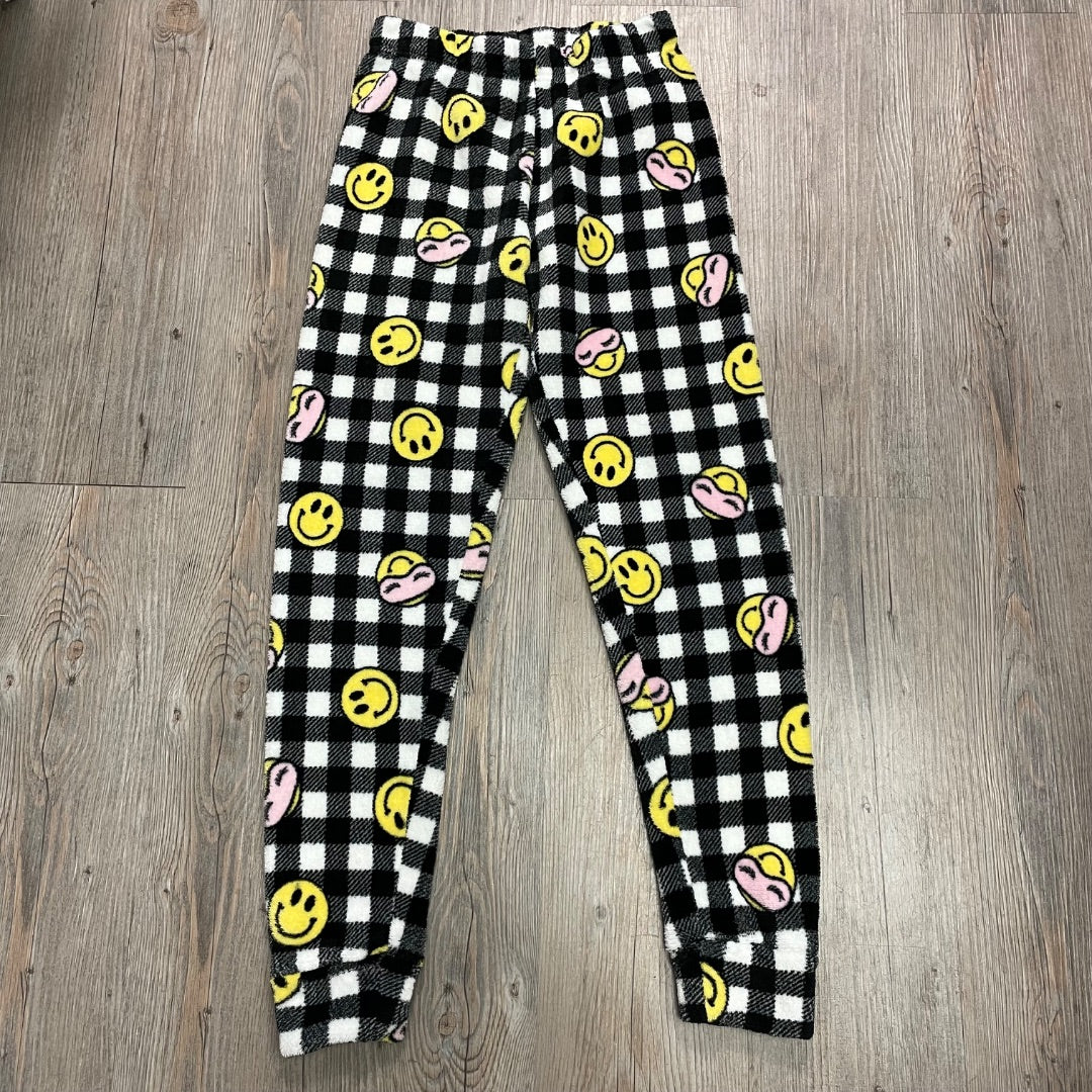 Emojie Print Urban Kids Fleece Pj Bottom, 10-12Y