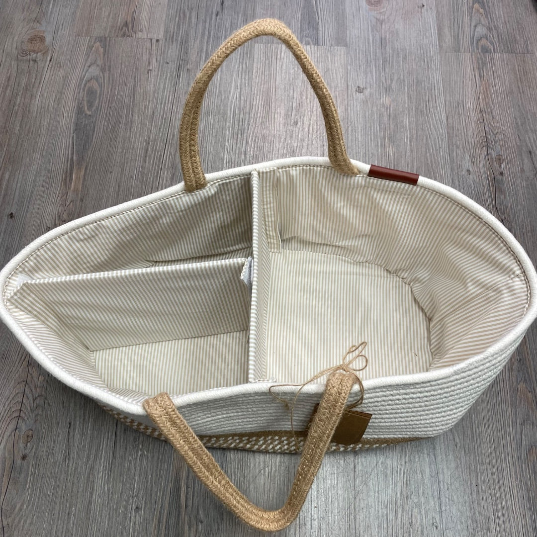 Beige Decomono Daiper Caddy Organizer With Removable Divider, New