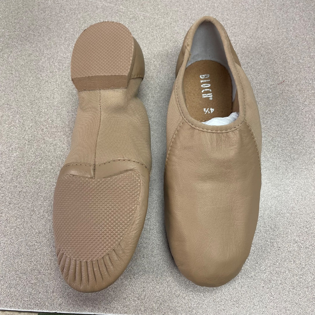 Tan Bloch Jazz Shoes, 4.5Y