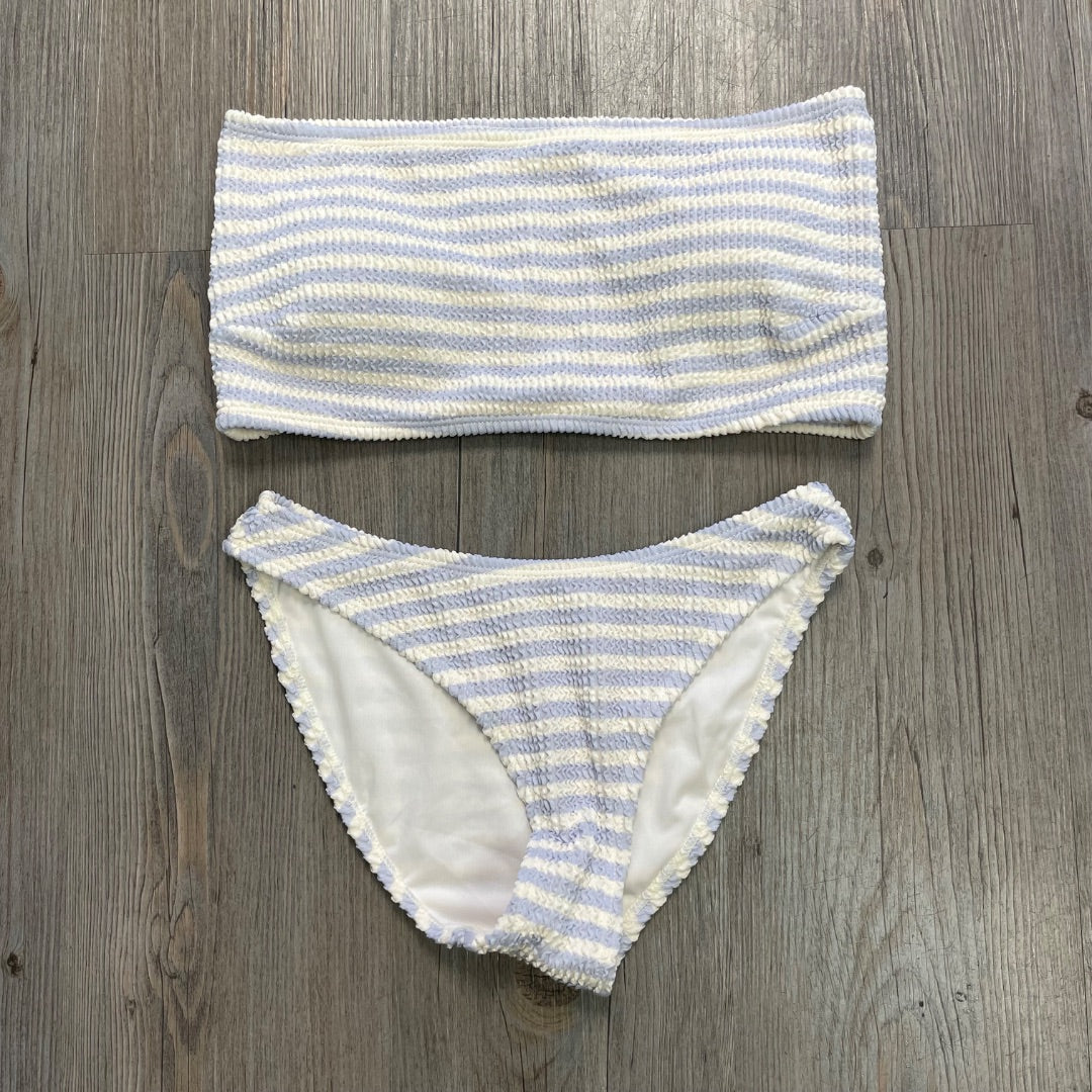 Periwinkle Rylee + Cru Tube Top Bikini Set, 12Y