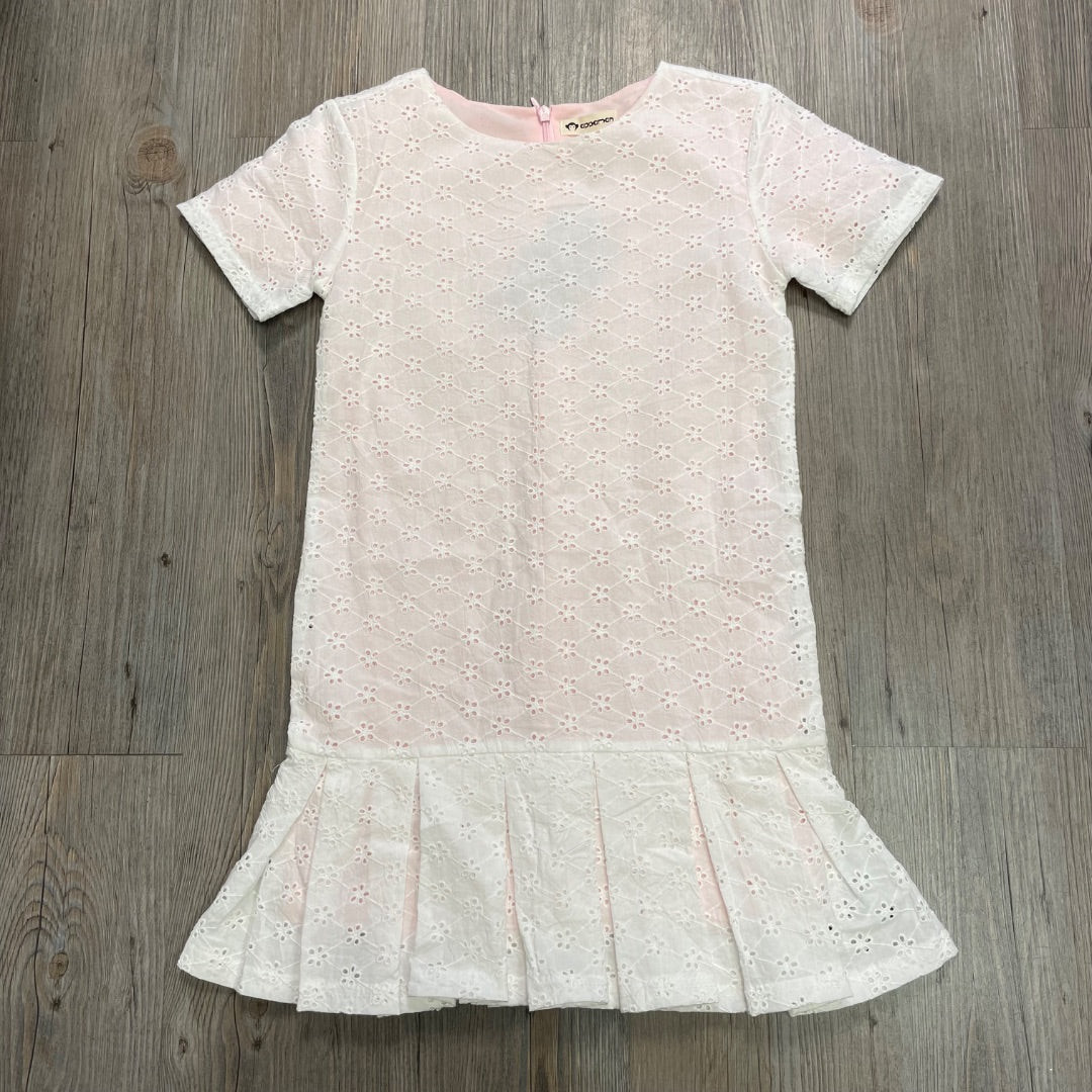 Soft Pink Appaman Eyelet Eve Dress, 6Y