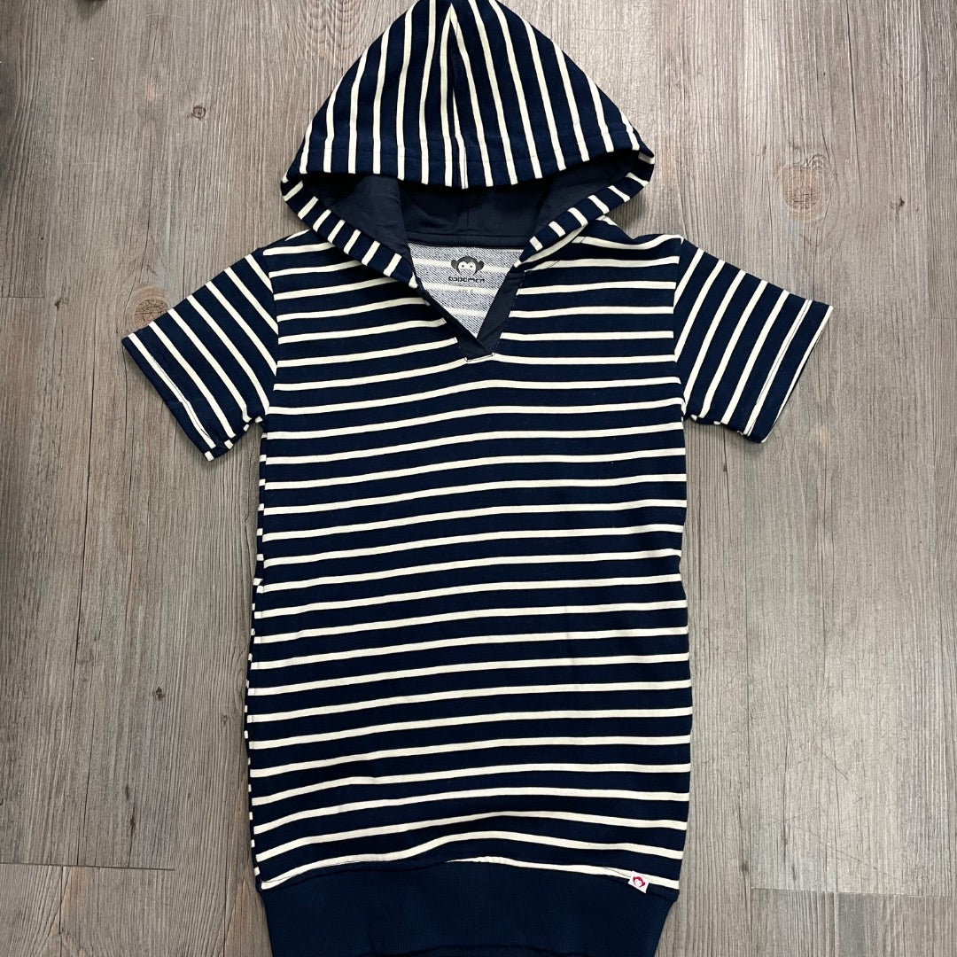 Navy Stripe Appaman Hoodie Dress, 6Y