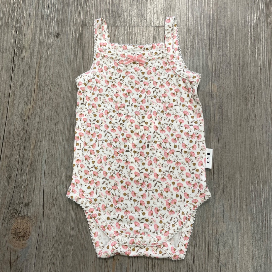 Ditsy Floral Hux Baby Onesie, 3-6M