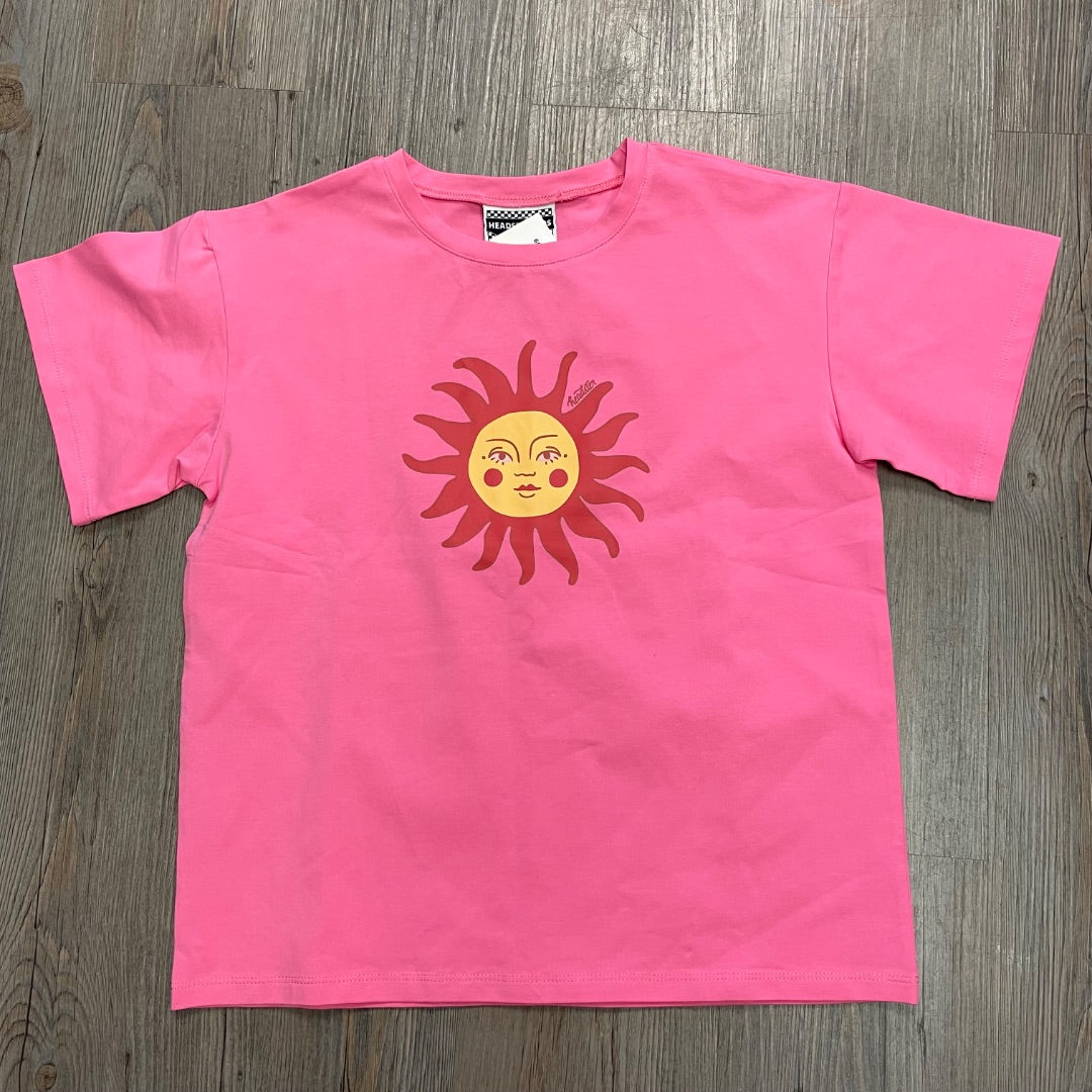 Smart Pink Headster Horizon Sun T-Shirt, 10Y