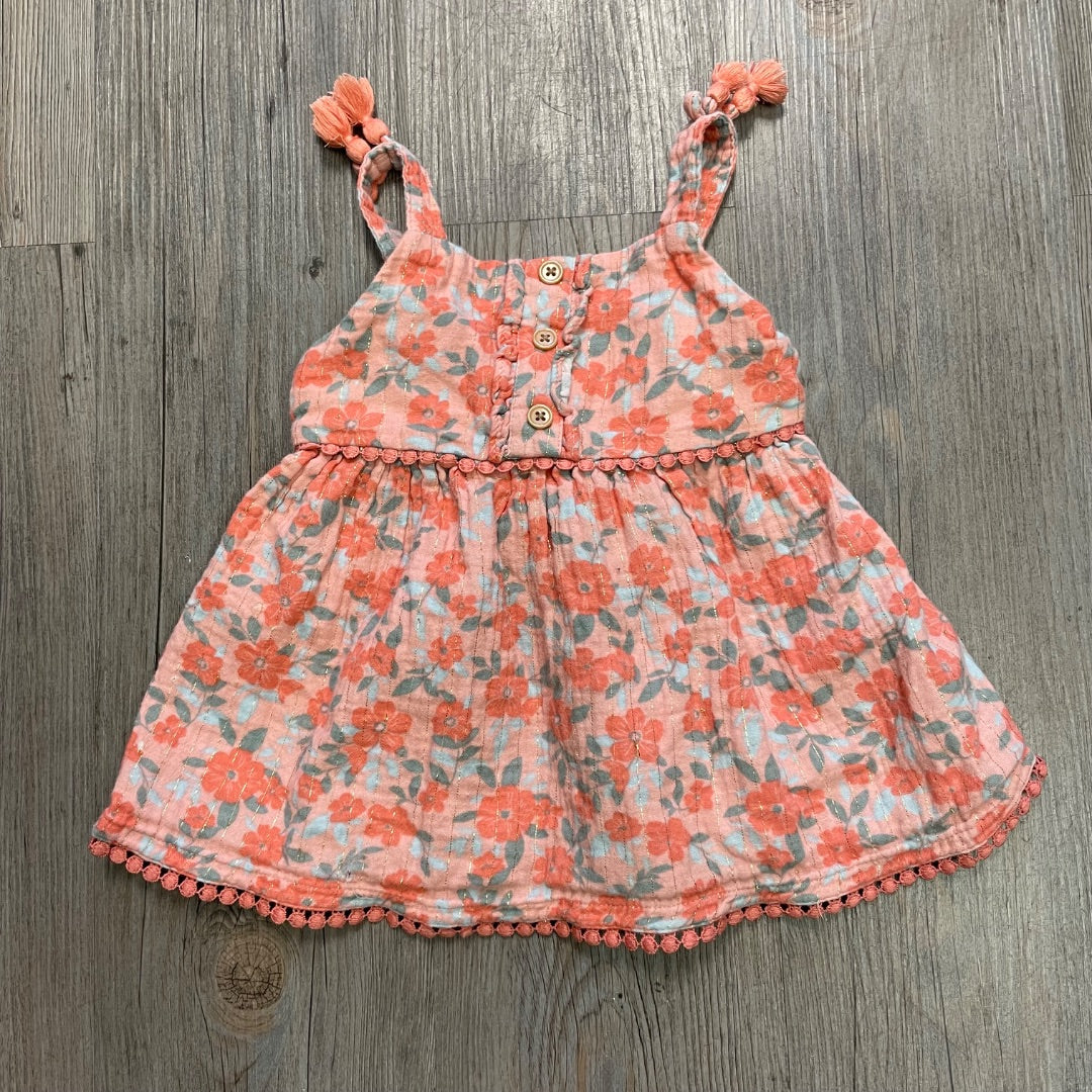 Orange Oshkosh Floral Tunic Top Kids Headquarters, 2Y