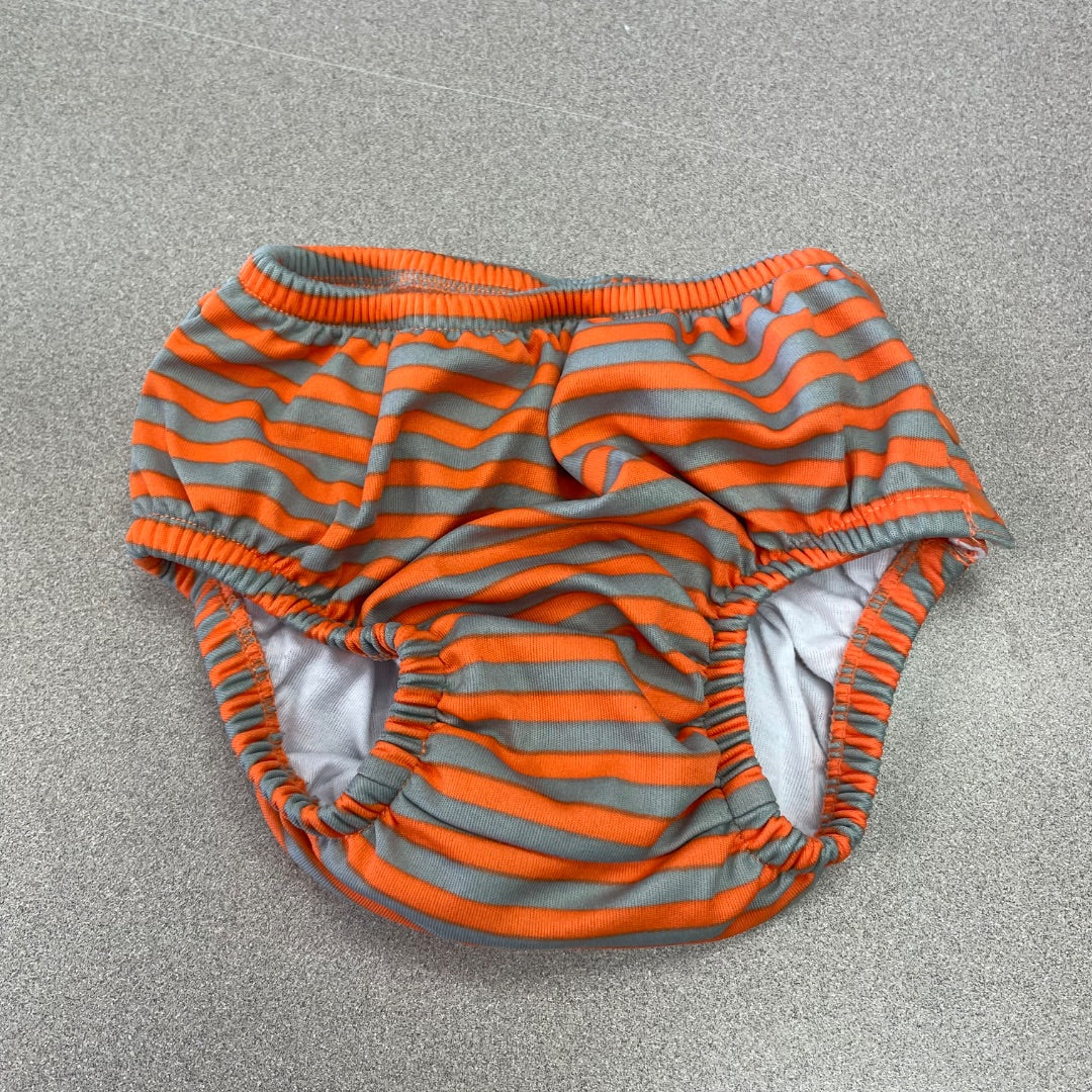 Orange Stripe Kiko & Max Swim Diaper, 16-21lbs