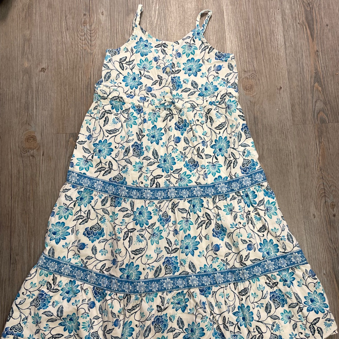Blue Old Navy Floral Dress, 14-16Y