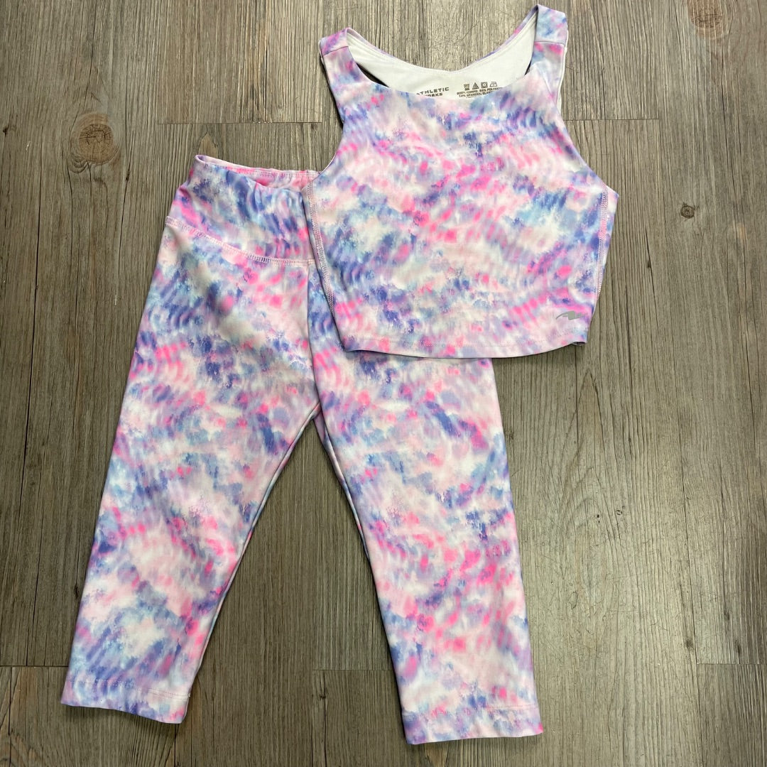 Tiedye Athletic Works 2PC Active Clothing Set, 6Y
