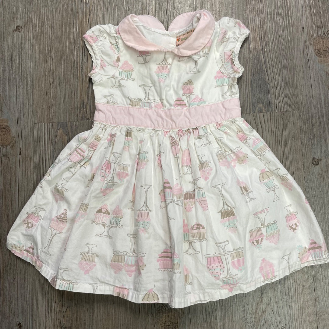 Cupcake Print Gillians Closet SSL Dress, 24M