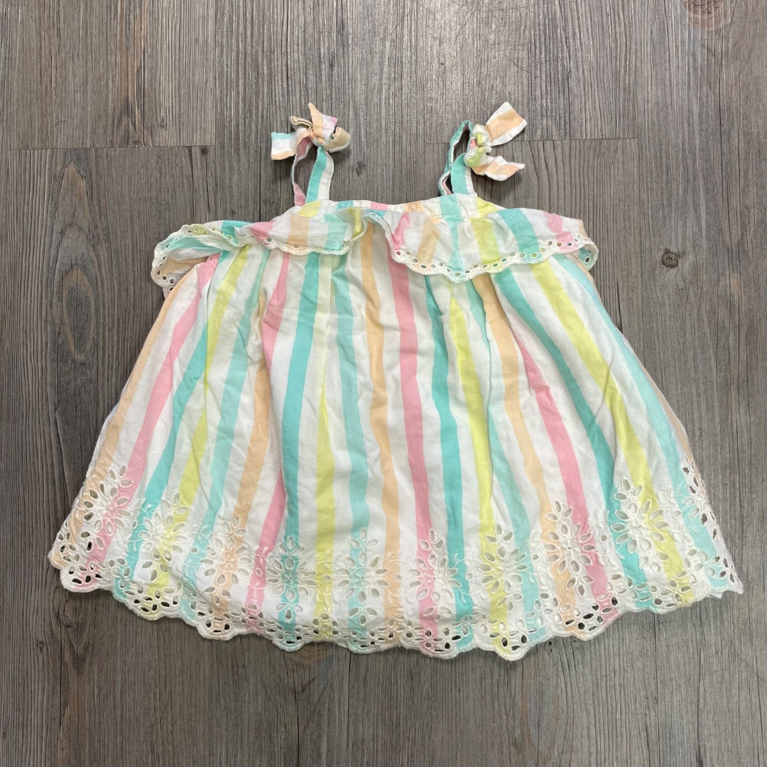Stripe Gap Eyelet Dress, 6-12M
