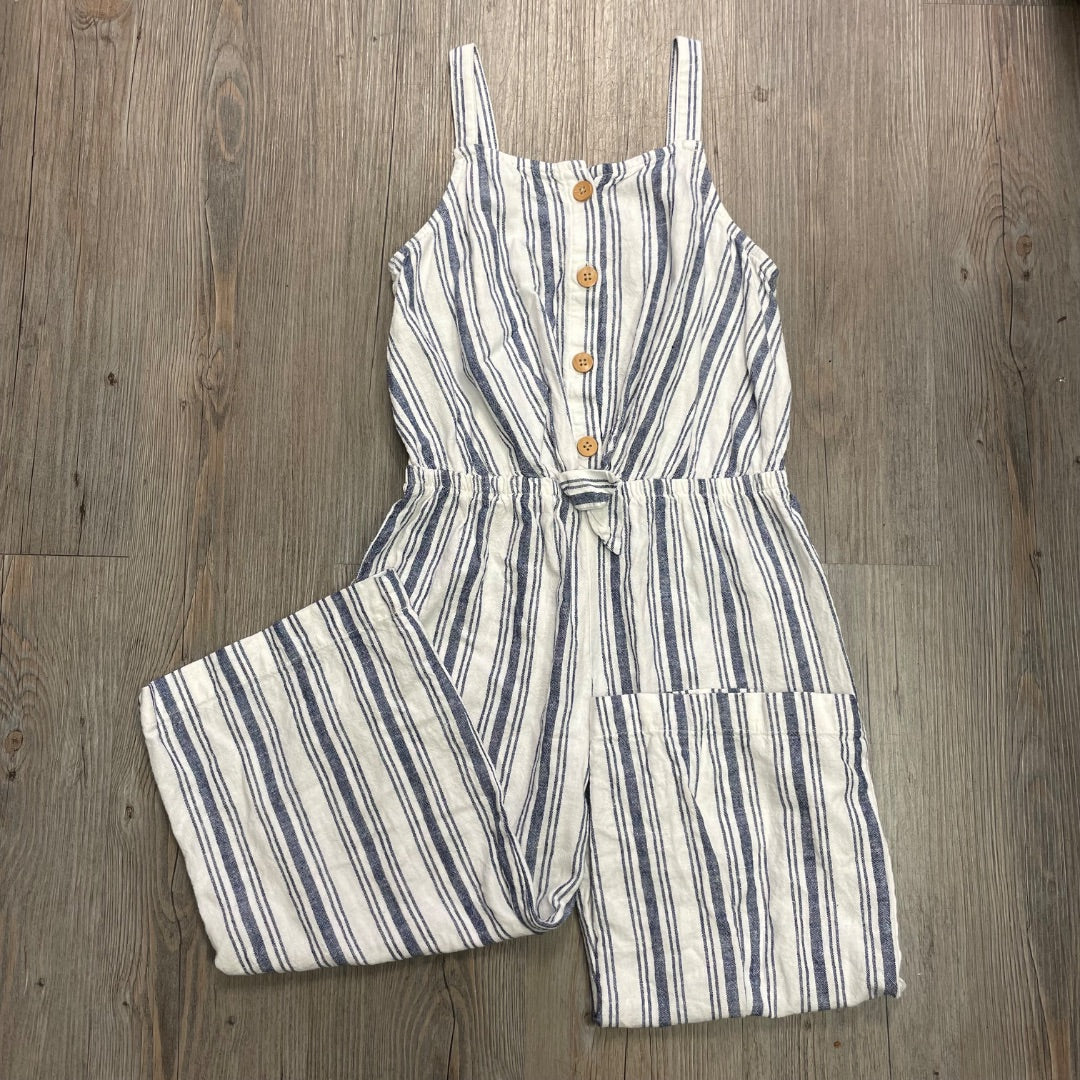 Blue Stripe Oshkosh Jumpsuit, 7Y