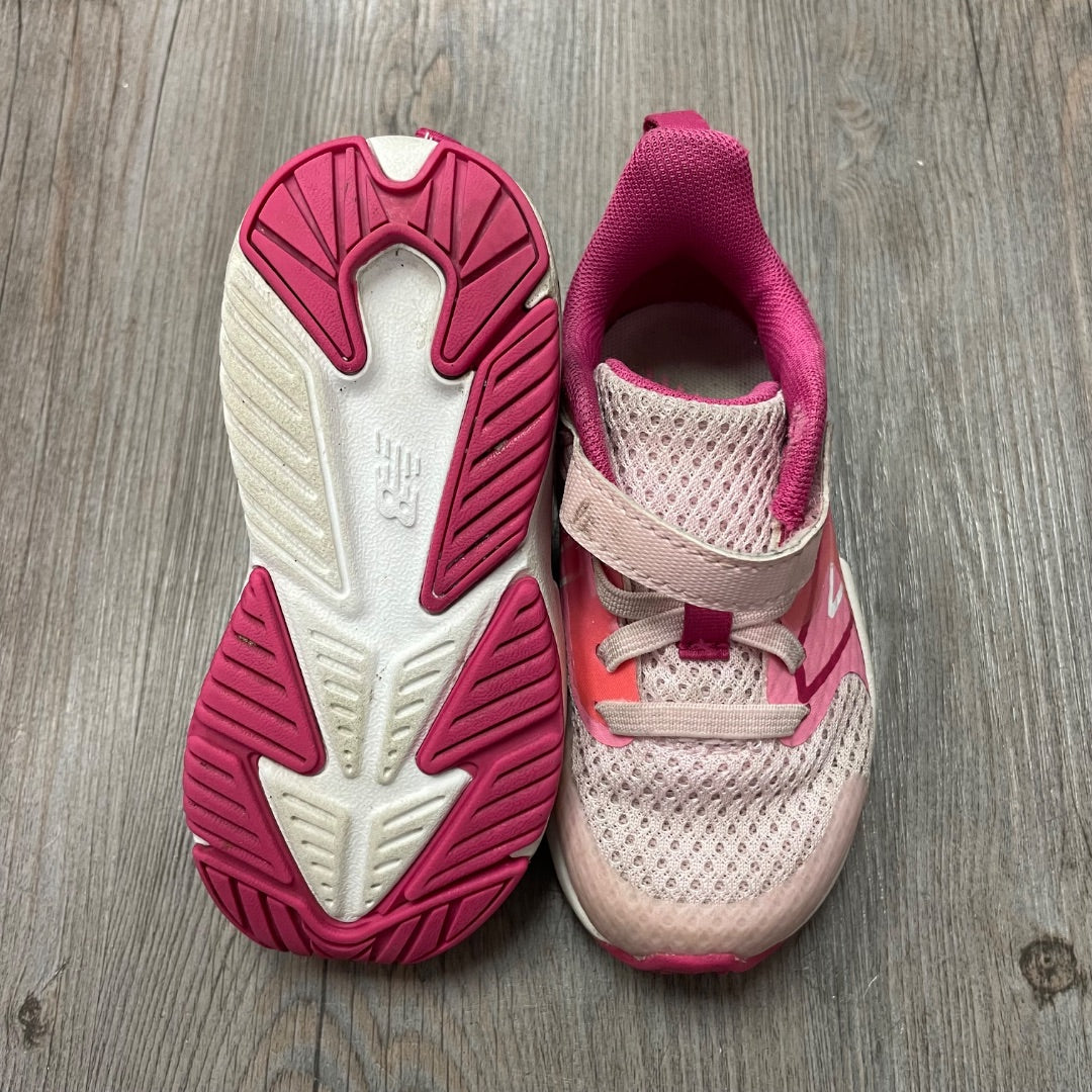 Pink New Balance Velcro Shoes, 6.5T