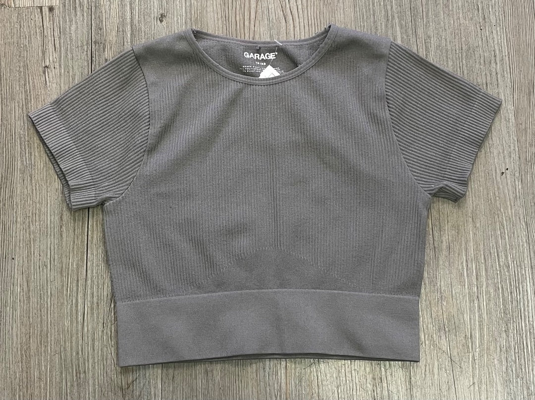 Grey Garage Ribbed Active Tee, XS