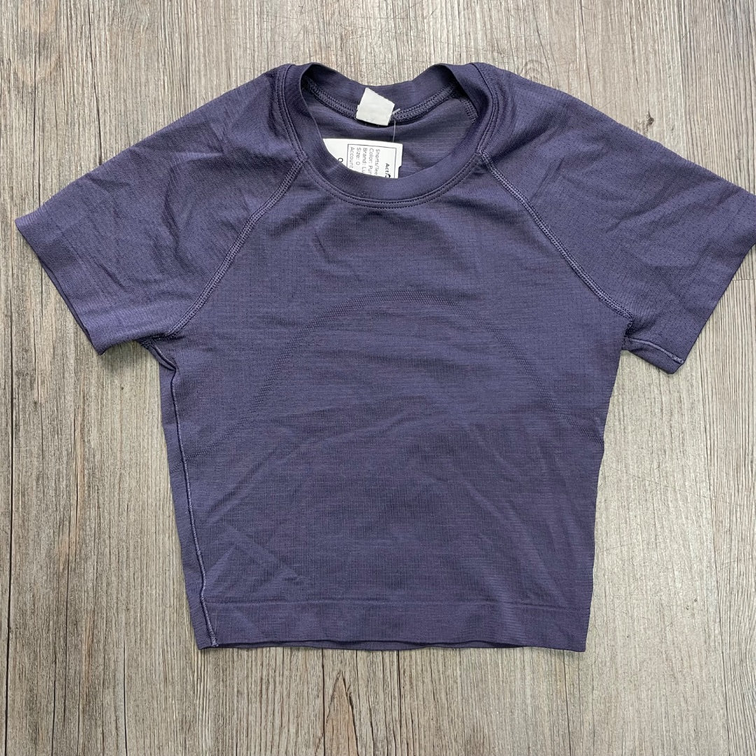 Purple Lululemon Active Tee, 0