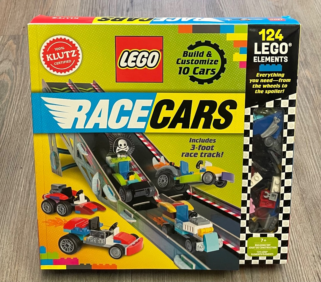 Multi Colour Klutz Lego Race Cars, 7Y