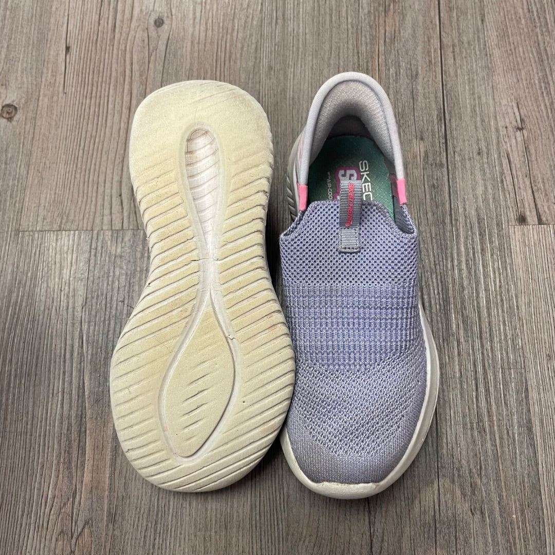 Lavender Skechers Slip On, 12Y