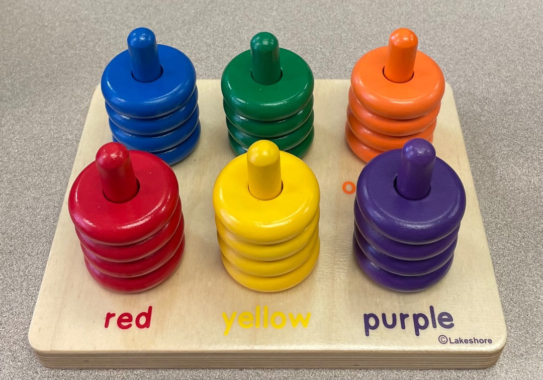 Multi Colour Color Rings Sorting Board, 2Y