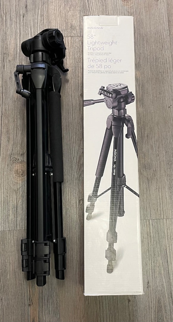 Black Insignia Tripod, 58 inch