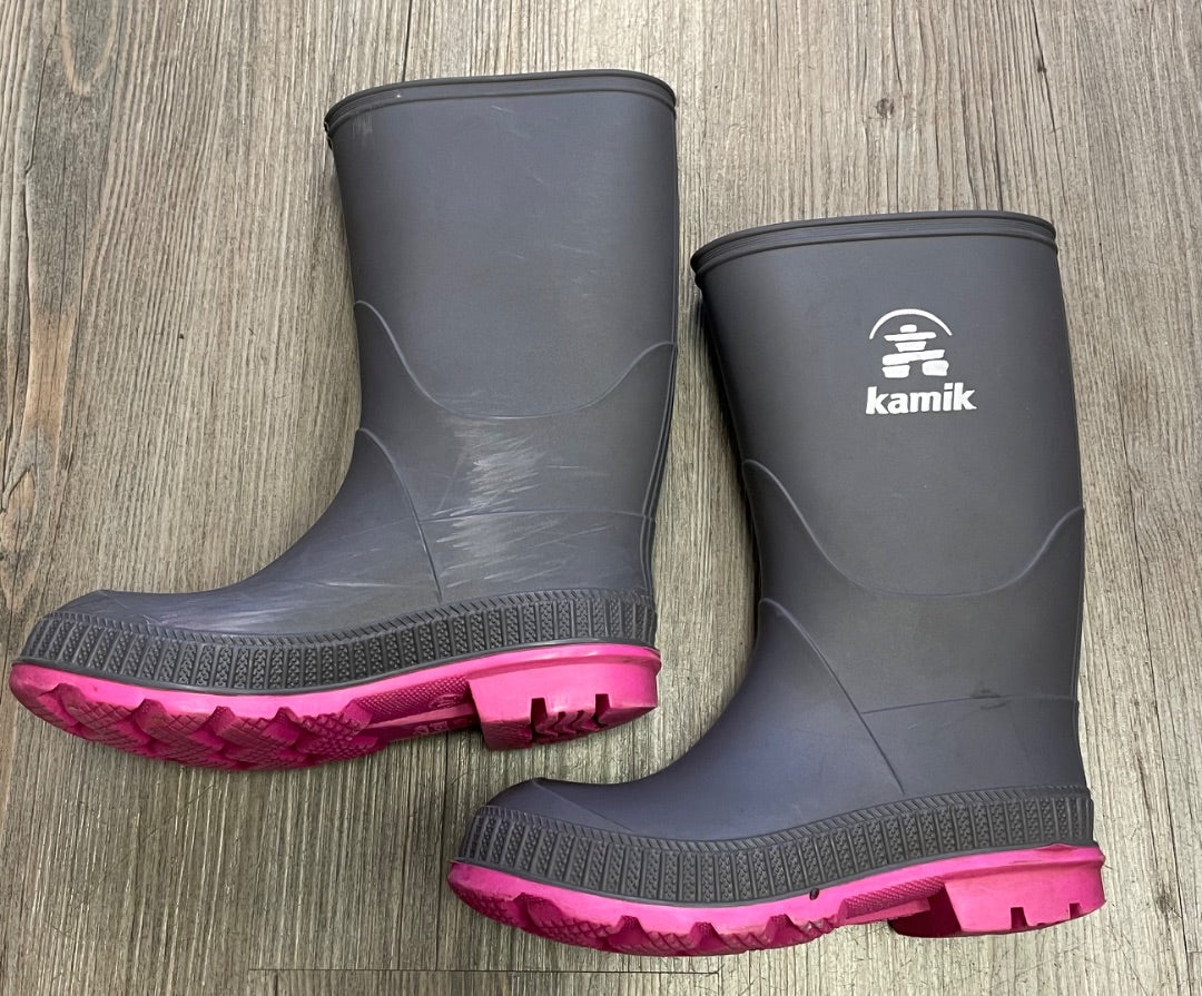 Grey Kamik Kids Rubber, 12Y