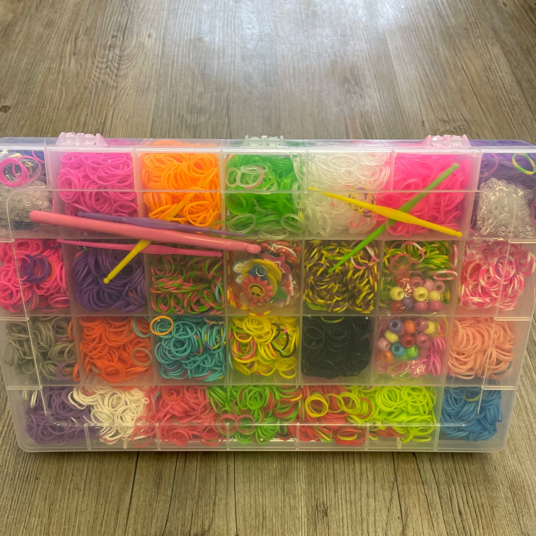 Multi Colour Rainbow loom Elastic, Pre-owned