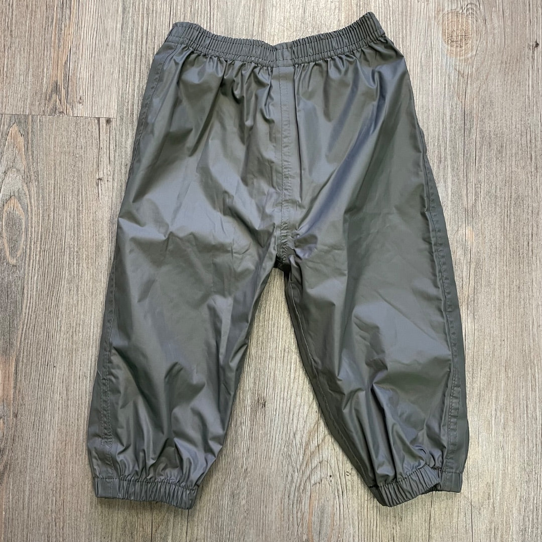 Grey CaliKids Rain Pants, 18M