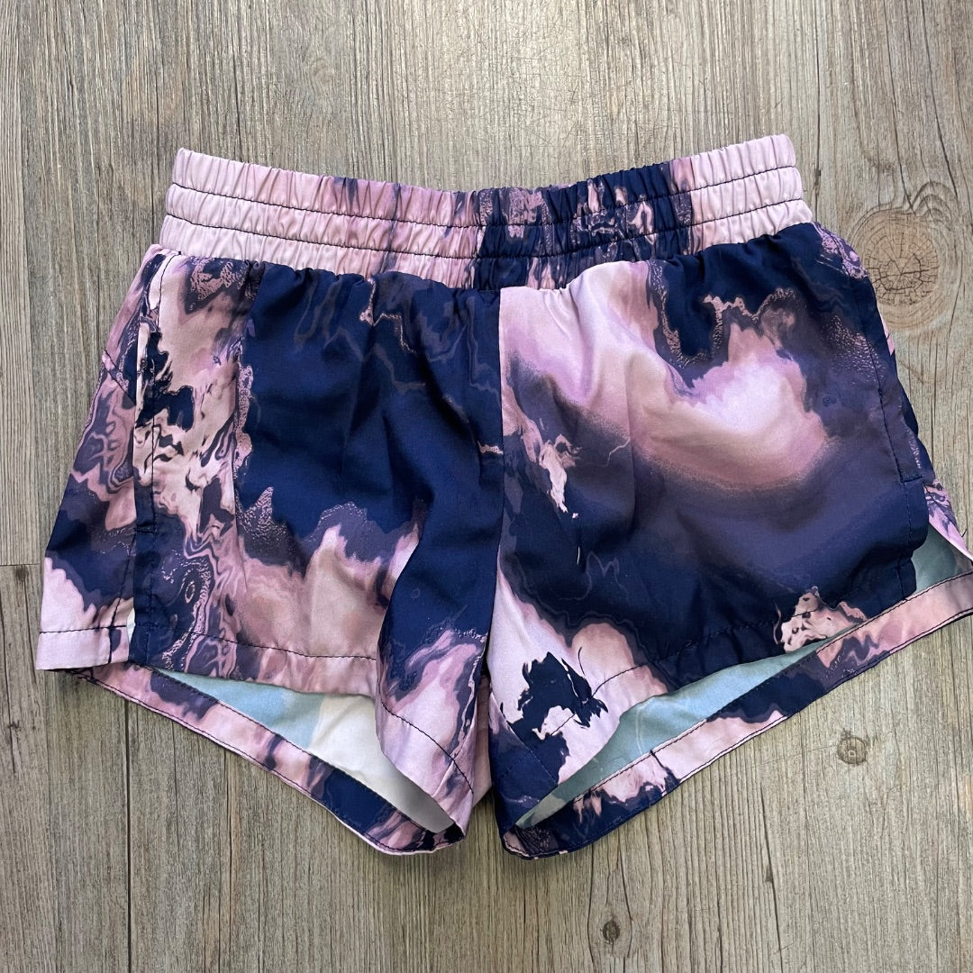 Purple Tiedye Old Navy Active Shorts, 6-7Y