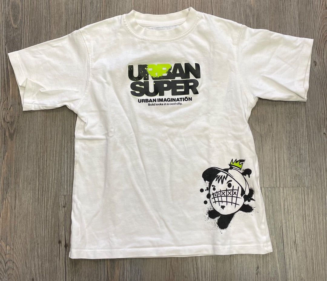 White Zara Tee, 6-7Y