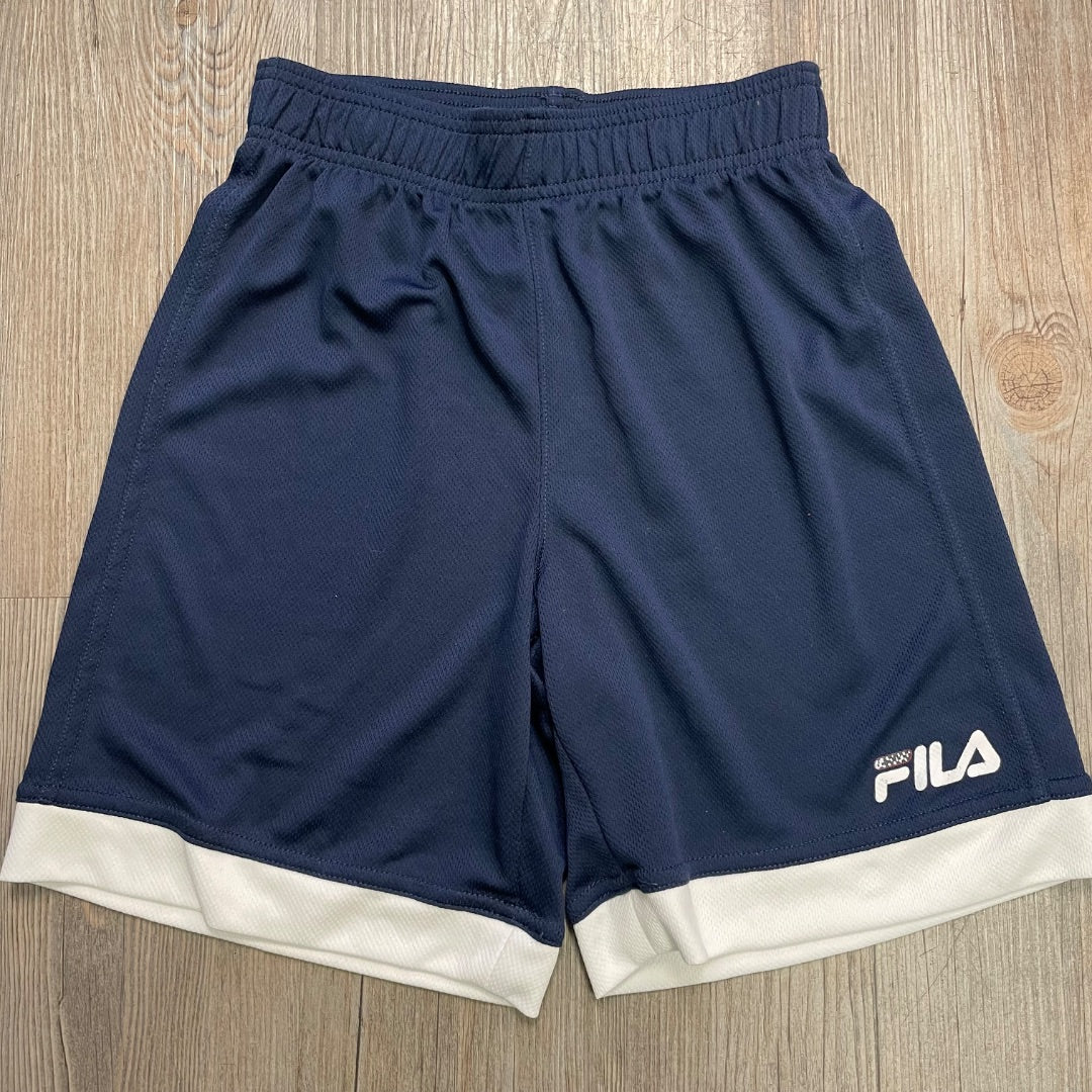 Navy Fila Active Shorts, 10-12Y