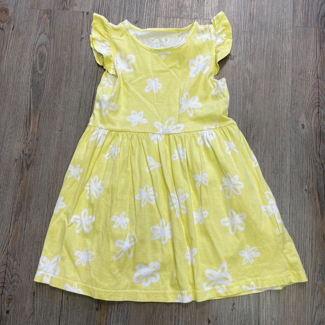 Yellow Harvest Summer Dress, 6Y